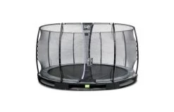EXIT Elegant Inground Trampoline Met Economy Veiligheidsnet 427 Zwart