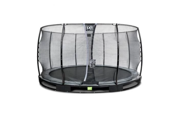 EXIT Elegant Inground Trampoline Met Economy Veiligheidsnet 427 Zwart 1 EXIT Elegant Inground Trampoline Met Economy Veiligheidsnet 427 Zwart