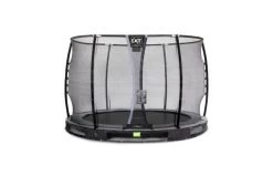 EXIT Elegant Premium Inground Trampoline Met Deluxe Veiligheidsnet 305 Zwart