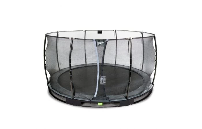 EXIT Elegant Inground Trampoline Met Economy Veiligheidsnet 427 Zwart 2 EXIT Elegant Inground Trampoline Met Economy Veiligheidsnet 427 Zwart - Afbeelding 2