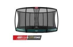 BERG Elite InGround 330 Groen + Veiligheidsnet Deluxe