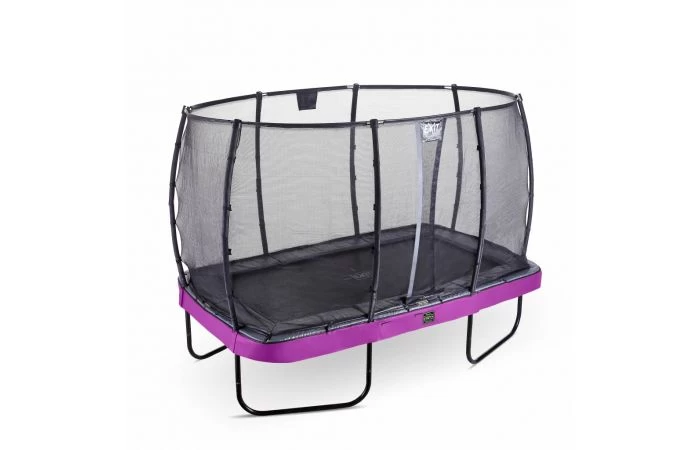 EXIT Elegant Premium Trampoline Met Deluxe Veiligheidsnet 244x427 Paars 2 EXIT Elegant Premium Trampoline Met Deluxe Veiligheidsnet 244x427 Paars - Afbeelding 2
