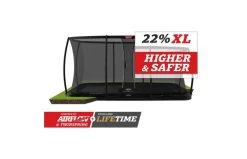 BERG Ultim Elite FlatGround 500x300 Zwart + Veiligheidsnet Deluxe Xl
