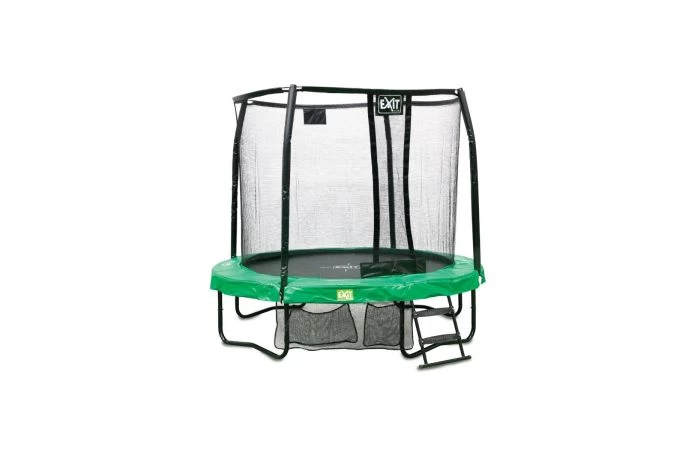 EXIT JumpArena Trampoline 244cm Met Ladder En Schoenenzak - Groen/grijs 1 EXIT JumpArena Trampoline 244cm Met Ladder En Schoenenzak - Groen/grijs