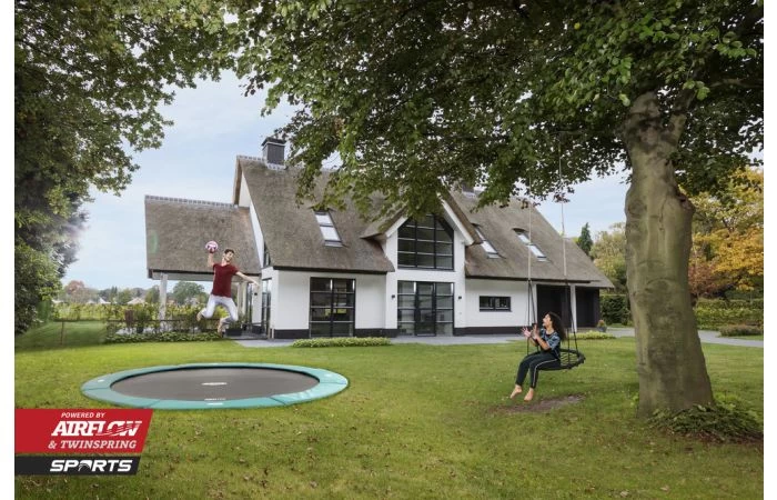 BERG Champion FlatGround Sports Trampoline 430 Groen 2 BERG Champion FlatGround Sports Trampoline 430 Groen - Afbeelding 2