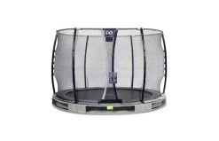 EXIT Elegant Inground Trampoline Met Economy Veiligheidsnet 305 Grijs