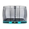 EXIT Elegant Inground Trampoline Met Economy Veiligheidsnet 214x366 Blauw