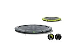 EXIT Twist Inground Trampoline 366cm Groen/grijs -Beste Trampoline Winkel 12 61 12 01 exit twist inground trampoline o366cm groen grijs 5 1