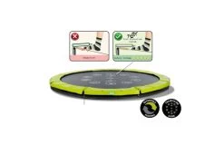 EXIT Twist Inground Trampoline 427cm Groen/grijs -Beste Trampoline Winkel 12 61 14 01 exit twist inground trampoline o427cm groen grijs 1