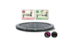 EXIT Twist Inground Trampoline 366cm Roze/grijs -Beste Trampoline Winkel 12 62 12 01 exit twist inground trampoline o366cm roze grijs 2