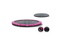 EXIT Twist Inground Trampoline 427cm Roze/grijs -Beste Trampoline Winkel 12 62 14 01 exit twist inground trampoline o427cm roze grijs 3