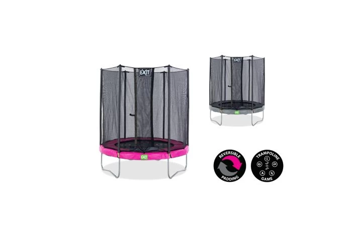 EXIT Twist Trampoline 183cm Roze/grijs 2 EXIT Twist Trampoline 183cm Roze/grijs - Afbeelding 2