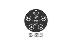 EXIT Twist Trampoline 183cm Roze/grijs 7 EXIT Twist Trampoline 183cm Roze/grijs -Beste Trampoline Winkel 12 92 06 02 exit twist trampoline o183cm roze grijs 4