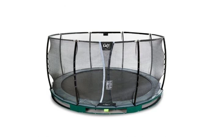 EXIT Elegant Premium Inground Trampoline Met Deluxe Veiligheidsnet 427 Groen 2 EXIT Elegant Premium Inground Trampoline Met Deluxe Veiligheidsnet 427 Groen - Afbeelding 2