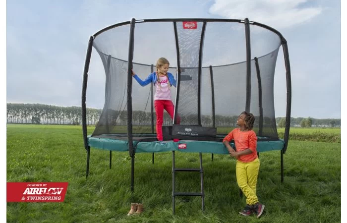 BERG Champion Regular 430 Grijs + Veiligheidsnet Deluxe 2 BERG Champion Regular 430 Grijs + Veiligheidsnet Deluxe - Afbeelding 2