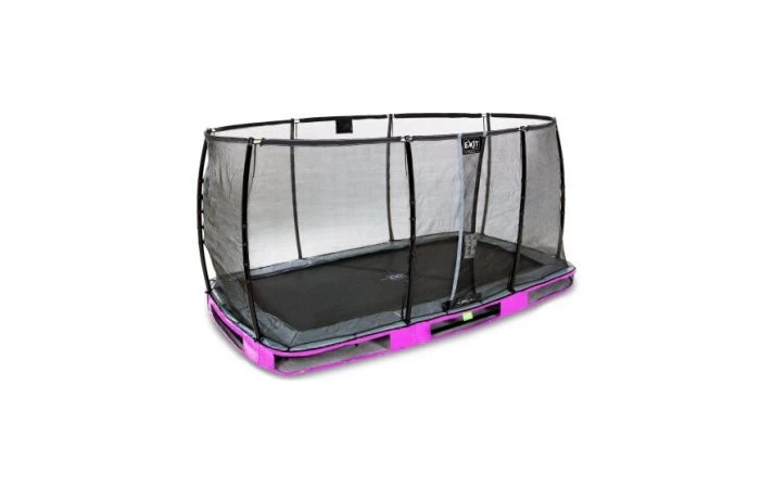 EXIT Elegant Premium Inground Trampoline Met Deluxe Veiligheidsnet 214x366 Paars 2 EXIT Elegant Premium Inground Trampoline Met Deluxe Veiligheidsnet 214x366 Paars - Afbeelding 2