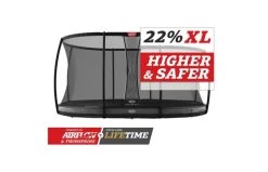 BERG Grand Elite InGround 520x345 Grijs + Veiligheidsnet Deluxe Xl