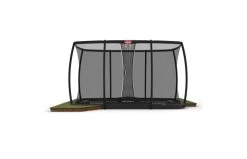 BERG Ultim Champion FlatGround 410x250 Grijs + Veiligheidsnet Deluxe Xl