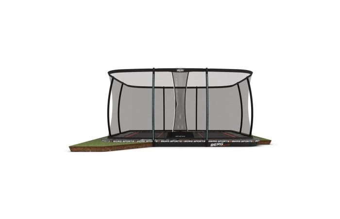 BERG Ultim Pro Bouncer Flatground 5x5 + Veiligheidsnet Deluxe XL 1 BERG Ultim Pro Bouncer Flatground 5x5 + Veiligheidsnet Deluxe XL