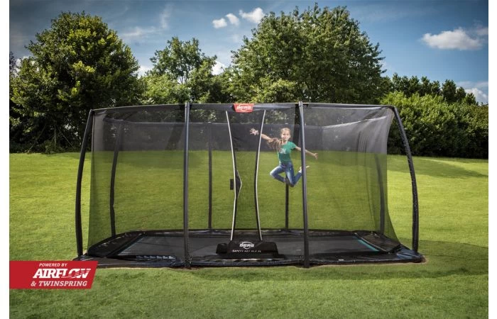 BERG Ultim Elite FlatGround 500x300 Grijs + Veiligheidsnet Deluxe Xl 2 BERG Ultim Elite FlatGround 500x300 Grijs + Veiligheidsnet Deluxe Xl - Afbeelding 2