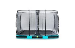 EXIT Elegant Inground Trampoline Met Economy Veiligheidsnet 244x427 Blauw