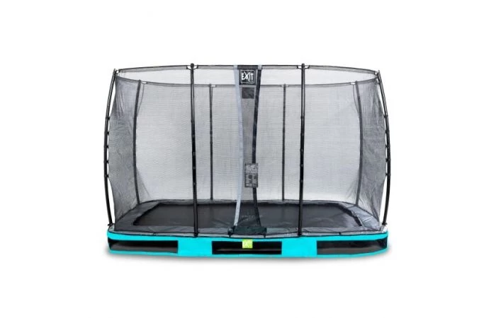 EXIT Elegant Inground Trampoline Met Economy Veiligheidsnet 244x427 Blauw 1 EXIT Elegant Inground Trampoline Met Economy Veiligheidsnet 244x427 Blauw