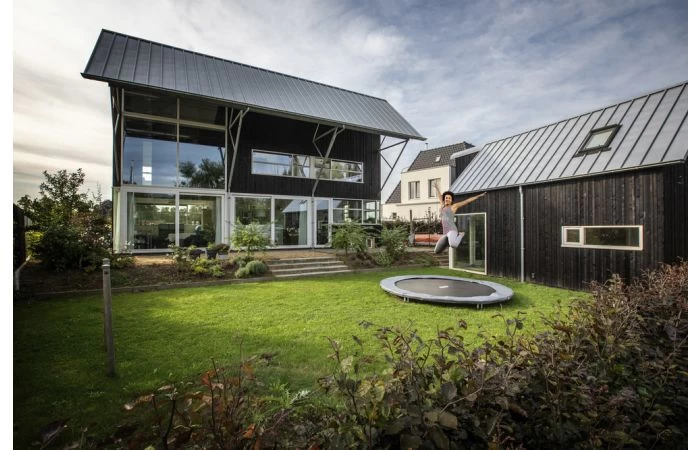 BERG Favorit InGround Trampoline Sports 380 Groen 2 BERG Favorit InGround Trampoline Sports 380 Groen - Afbeelding 2