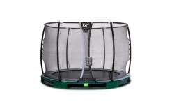 EXIT Elegant Premium Inground Trampoline Met Deluxe Veiligheidsnet 305 Groen