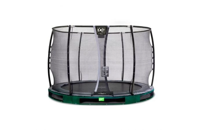 EXIT Elegant Premium Inground Trampoline Met Deluxe Veiligheidsnet 305 Groen 1 EXIT Elegant Premium Inground Trampoline Met Deluxe Veiligheidsnet 305 Groen