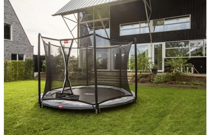 BERG Favorit InGround 330 Grijs + Veiligheidsnet Comfort 2 BERG Favorit InGround 330 Grijs + Veiligheidsnet Comfort - Afbeelding 2