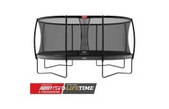 BERG Grand Elite Regular 520x345 Grijs + Veiligheidsnet Deluxe