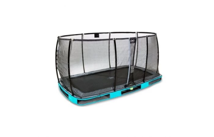 EXIT Elegant Premium Inground Trampoline Met Deluxe Veiligheidsnet 214x366 Blauw 2 EXIT Elegant Premium Inground Trampoline Met Deluxe Veiligheidsnet 214x366 Blauw - Afbeelding 2