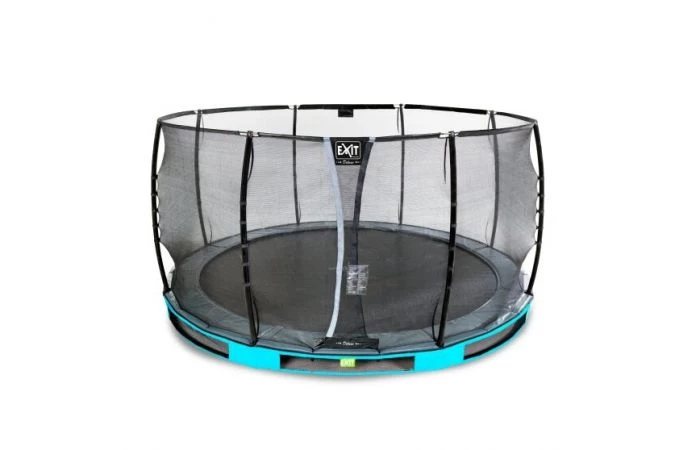 EXIT Elegant Premium Inground Trampoline Met Deluxe Veiligheidsnet 366 Blauw 2 EXIT Elegant Premium Inground Trampoline Met Deluxe Veiligheidsnet 366 Blauw - Afbeelding 2