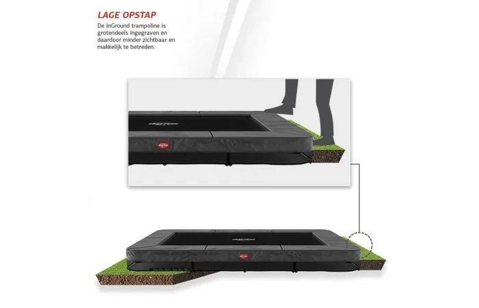 BERG Ultim Champion InGround Trampoline Sports 330x220 Grijs 7 BERG Ultim Champion InGround Trampoline Sports 330x220 Grijs - Afbeelding 7