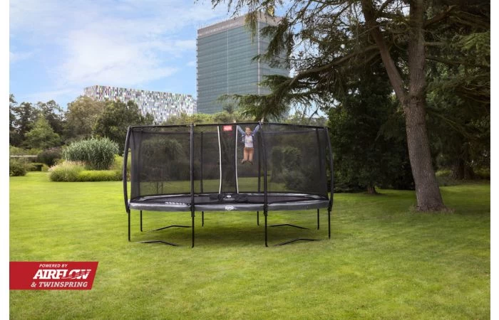 BERG Grand Elite Regular 520x345 Grijs + Veiligheidsnet Deluxe Xl 2 BERG Grand Elite Regular 520x345 Grijs + Veiligheidsnet Deluxe Xl - Afbeelding 2