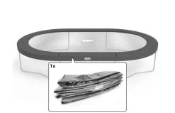 BERG Beschermrand Grand Elite 520 X 350 Cm Grijs