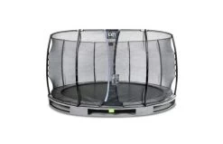 EXIT Elegant Inground Trampoline Met Economy Veiligheidsnet 427 Grijs