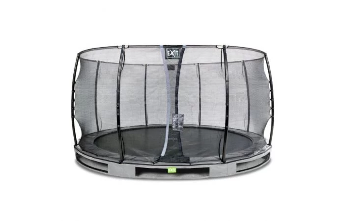 EXIT Elegant Inground Trampoline Met Economy Veiligheidsnet 427 Grijs 1 EXIT Elegant Inground Trampoline Met Economy Veiligheidsnet 427 Grijs