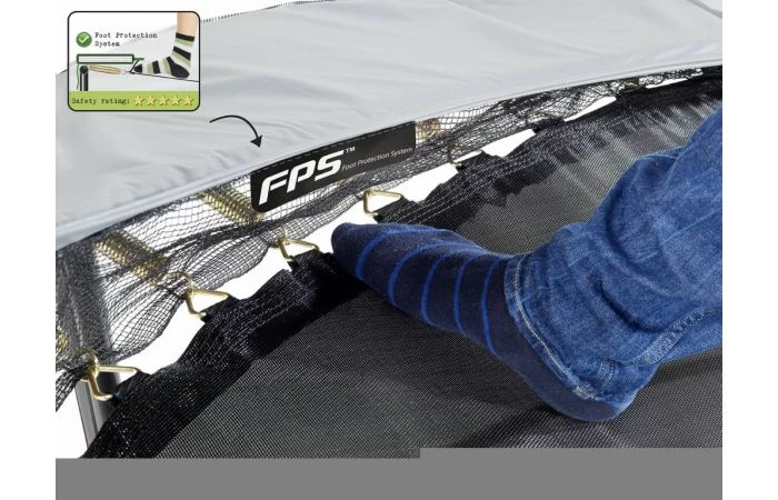 EXIT Elegant Trampoline Met Economy Veiligheidsnet 214x366 Paars 5 EXIT Elegant Trampoline Met Economy Veiligheidsnet 214x366 Paars - Afbeelding 5