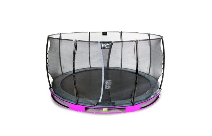 EXIT Elegant Inground Trampoline Met Economy Veiligheidsnet 427 Paars 2 EXIT Elegant Inground Trampoline Met Economy Veiligheidsnet 427 Paars - Afbeelding 2
