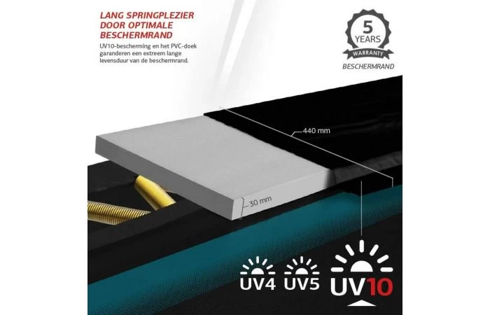 BERG Ultim Elite Regular 500x300 Zwart + Veiligheidsnet Deluxe Xl 5 BERG Ultim Elite Regular 500x300 Zwart + Veiligheidsnet Deluxe Xl - Afbeelding 5