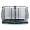 EXIT Elegant Inground Trampoline Met Economy Veiligheidsnet 244x427 Groen
