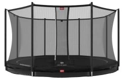 BERG Favorit InGround 380 Zwart + Veiligheidsnet Comfort