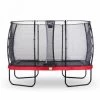 EXIT Elegant Trampoline Met Economy Veiligheidsnet 214x366 Rood