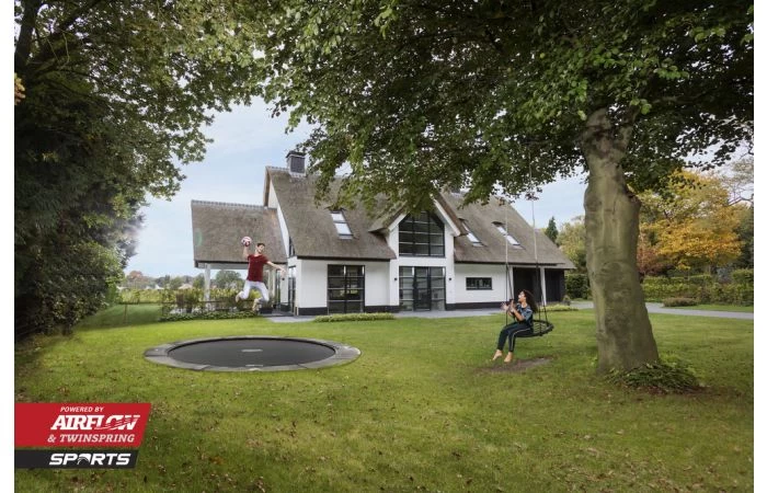 BERG Elite FlatGround Trampoline Sports 330 Grijs 3 BERG Elite FlatGround Trampoline Sports 330 Grijs - Afbeelding 3