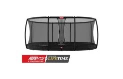 BERG Grand Champion InGround 520x345 Zwart + Veiligheidsnet Deluxe