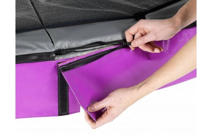 EXIT Elegant Premium Trampoline Met Deluxe Veiligheidsnet 244x427 Paars 3 EXIT Elegant Premium Trampoline Met Deluxe Veiligheidsnet 244x427 Paars - Afbeelding 3