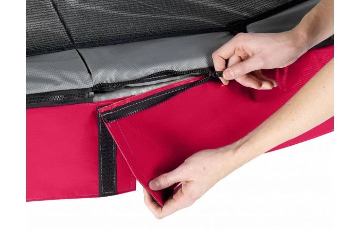 EXIT Elegant Trampoline Met Economy Veiligheidsnet 214x366 Rood 9 EXIT Elegant Trampoline Met Economy Veiligheidsnet 214x366 Rood - Afbeelding 9