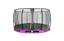 EXIT Elegant Premium Inground Trampoline Met Deluxe Veiligheidsnet 427 Paars