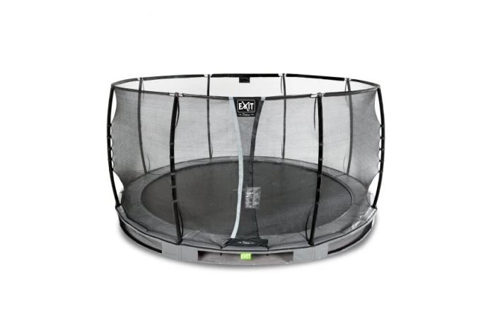 EXIT Elegant Premium Inground Trampoline Met Deluxe Veiligheidsnet 366 Grijs 2 EXIT Elegant Premium Inground Trampoline Met Deluxe Veiligheidsnet 366 Grijs - Afbeelding 2